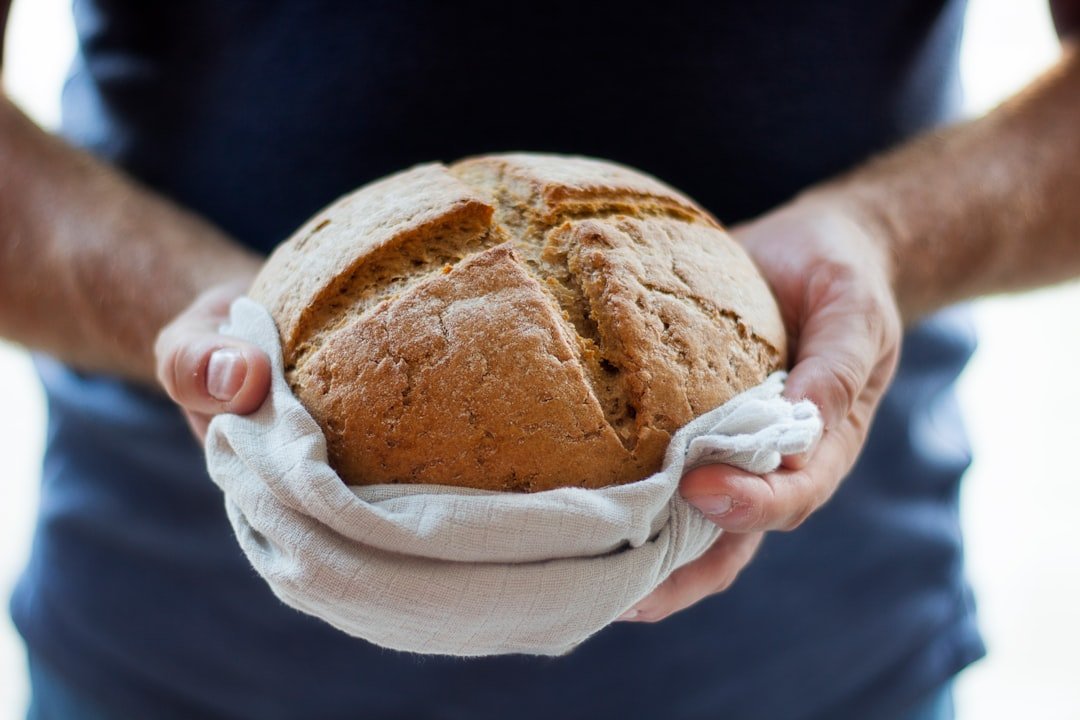 I took this photo on the fly and made my husband hold the bread. There’s something about this picture....can’t put my finger on it. It’s a very honest and giving picture. I hope you enjoy it. x